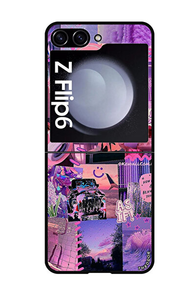 Theodor جراب واقٍ مضاد للخدش والصدمات لهاتف Samsung Galaxy Z Flip 6 سلكي مرن ...