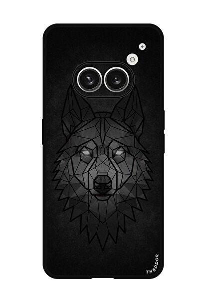 Theodor جراب واقٍ مضاد للخدش والصدمات لهاتف Nothing Phone (2a) Wolf Abstract