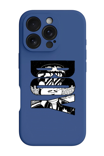 Theodor جراب سيليكون سائل مقاوم للصدمات لهاتف iPhone 16 Pro Max أزرق - للأولاد