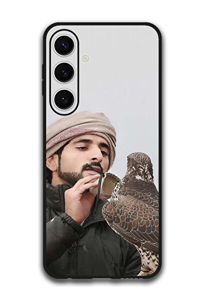 Theodor جراب حماية لهاتف سامسونج جالاكسي S24 FE، نسر محب للشيخ حمدان