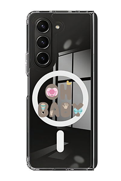 Theodor غلاف لهاتف Samsung Galaxy Z Fold 6 متوافق مع MagSafe، غطاء ممتص للصدمات مقاوم للصدمات، يا حبيبي