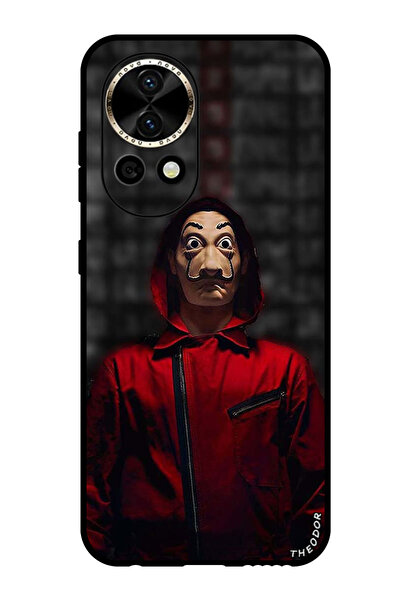 Theodor جراب واقٍ مضاد للخدش والصدمات لهاتف هواوي نوفا 12 ألترا، قناع جوكار أحمر