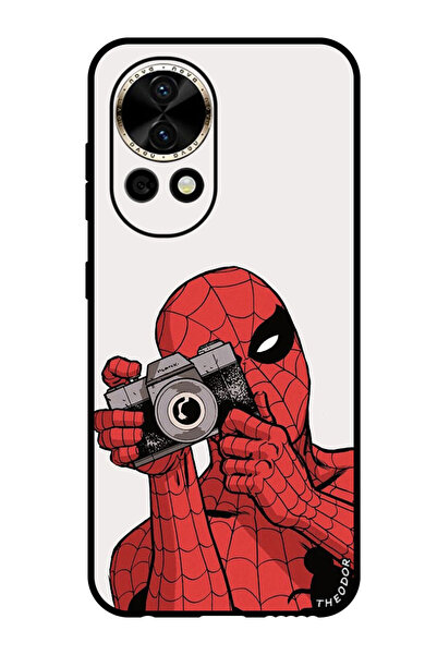 Theodor جراب واقٍ مضاد للخدش والصدمات لهاتف هواوي نوفا 12 سبايدرمان يلتقط صورة