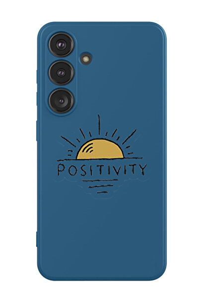 Theodor غطاء حماية سيليكون سائل مقاوم للصدمات لهاتف سامسونج جالاكسي S24 (أزرق...