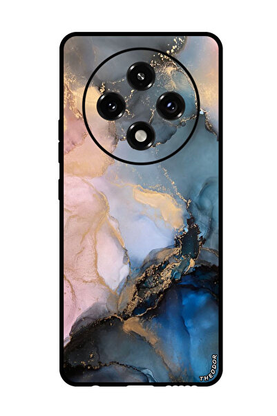 Theodor جراب واقٍ مضاد للخدش والصدمات لهاتف Oppo A3 Pro بلون رخامي ملون (2)