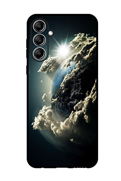 Theodor جراب واقٍ مضاد للخدش والصدمات لهاتف Samsung Galaxy F15 Space Earth Sun