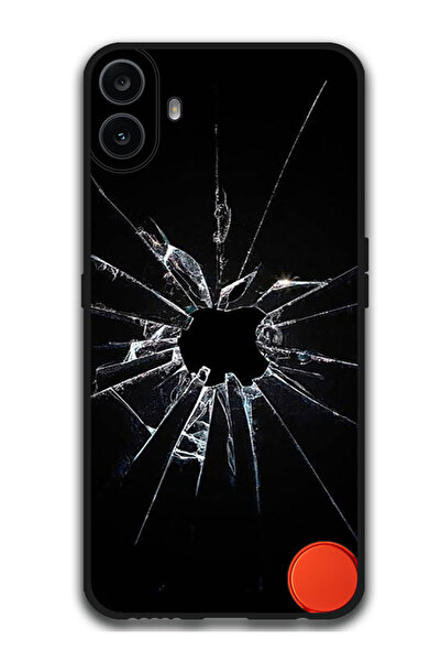 Theodor جراب حماية لهاتف CMF 1 زجاج متصدع بشعار Apple