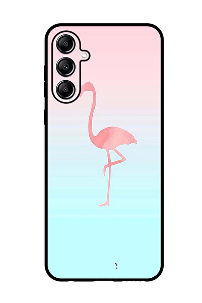 Theodor جراب واقٍ مضاد للخدش والصدمات لهاتف سامسونج جالاكسي F15، لون وردي فلامنغو