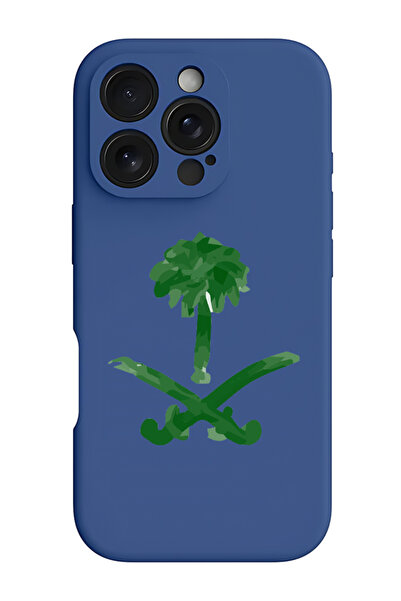 Theodor غطاء حماية سيليكون سائل مقاوم للصدمات لجهاز آيفون 16 برو ماكس أزرق - ...