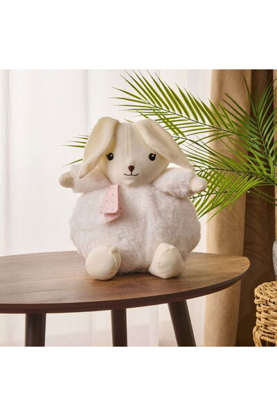 Evidea Soft Tombul Tavşan Figürlü Yastık - Bej - 26x30 cm