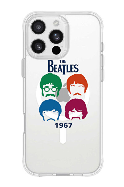 Theodor جراب ماج سيف لهاتف آيفون 16 برو ماكس، غطاء حماية مقاوم للصدمات - البيتلز