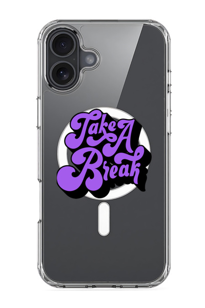 Theodor جراب Magsafe متوافق مع iPhone 16، غطاء ممتص للصدمات للهاتف - خذ استراحة