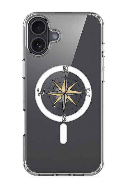 Theodor جراب ماج سيف متوافق مع آيفون 16، غطاء ممتص للصدمات للهاتف - بوصلة