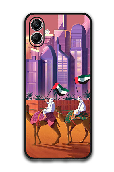 Theodor جراب واقٍ مضاد للخدش والصدمات لهاتف سامسونج جالاكسي A06، جمل، علم الإ...