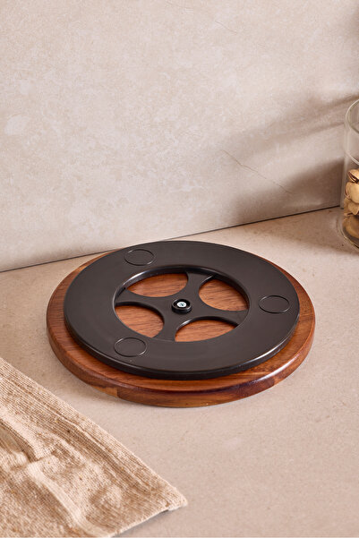 Perotti Acacia Rotating Presentation Plate 20 cm