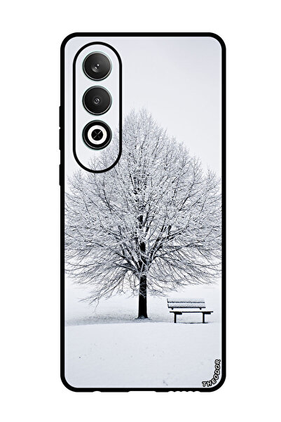 Theodor جراب واقٍ مضاد للخدش والصدمات لهاتف OnePlus Nord CE 4 bench_snow_winter