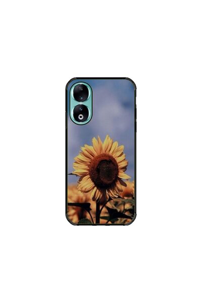 Atlas Husa personalizata si Folie de Silicon pentru Honor 90, Sunflower #1, S...