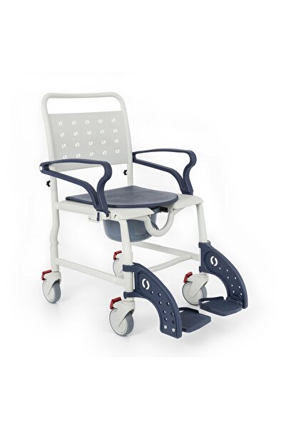 Comfort Plus Banyo ve Tuvalet Sandalyesi Lacivert | Plastik Gövde, Lazımlıklı...