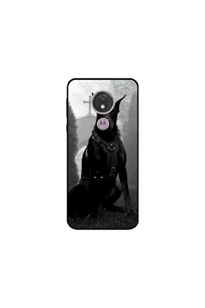 Atlas Husa personalizata si Folie de Silicon Motorola Moto G7 Power, Doberman...