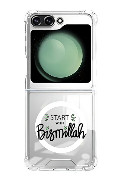 Theodor غلاف لهاتف Samsung Galaxy Z Flip 5 متوافق مع MagSafe، جراب مقاوم للصد...