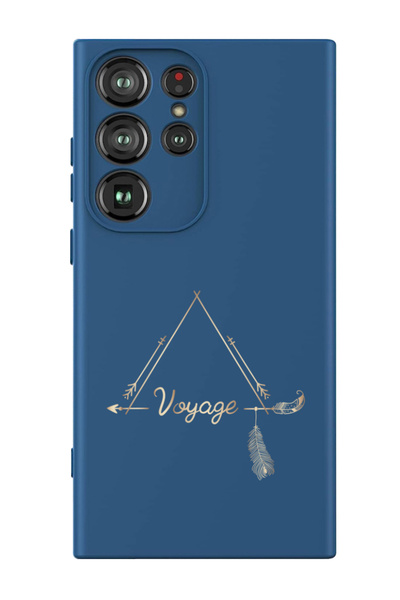 Theodor غطاء حماية سائل من السيليكون المقاوم للصدمات لهاتف سامسونج جالاكسي S24 ألترا (أزرق) - فوياج