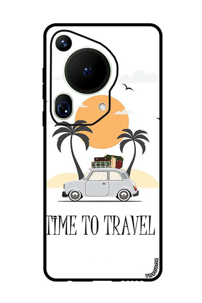Theodor غطاء حماية مضاد للخدش والصدمات لهاتف هواوي بيورا 70 ألترا - وقت السفر...