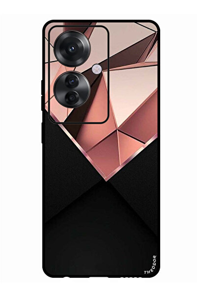 Theodor جراب واقٍ مضاد للخدش والصدمات لهاتف Oppo Reno 11F باللون الوردي الماس...