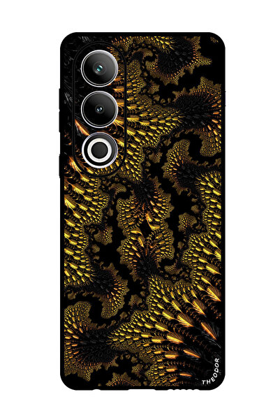 Theodor غطاء حماية مضاد للخدش والصدمات لهاتف OnePlus Ace 3V fractal_abstracti...