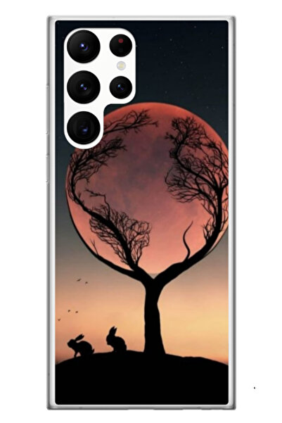 Atlas Husa personalizata si Folie de Silicon Samsung Galaxy S24 Ultra, Moon T...