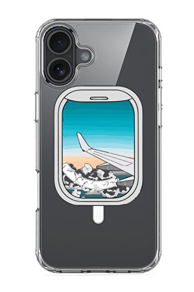 Theodor جراب Magsafe متوافق مع iPhone 16، غطاء ممتص للصدمات للهاتف - نافذة