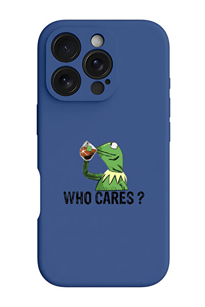 Theodor جراب سيليكون سائل واقي مقاوم للصدمات لهاتف iPhone 16 Pro أزرق - من يه...