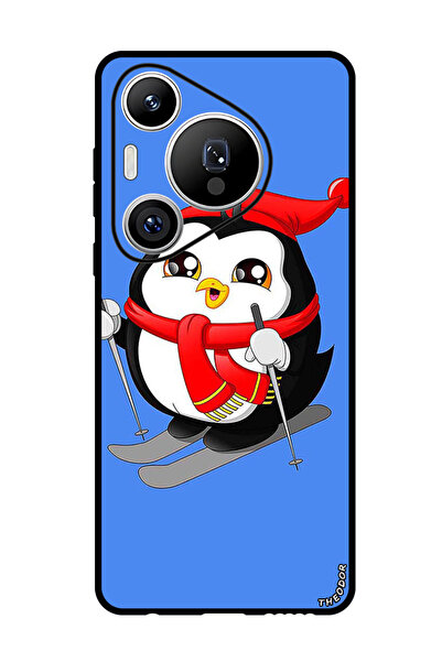 Theodor جراب واقٍ مضاد للخدش والصدمات لهاتف هواوي بيورا 70 برو بلس بتصميم بطريق متزلج