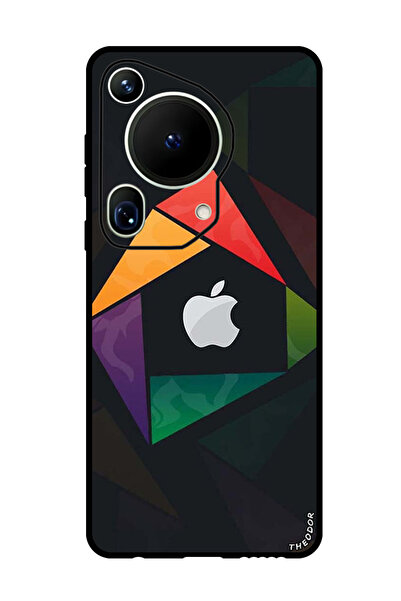 Theodor جراب واقٍ مضاد للخدش والصدمات لهاتف هواوي بيورا 70 ألترا مثلث الشكل