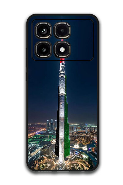 Theodor جراب حماية لهاتف شاومي ريدمي كيه 70 ألترا بعلم برج خليفة الإماراتي