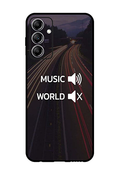 Theodor غطاء حماية مضاد للخدش والصدمات لهاتف سامسونج جالاكسي A35، موسيقى وورد