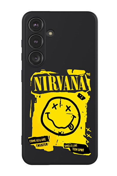 Theodor غطاء حماية سائل من السيليكون المقاوم للصدمات لهاتف سامسونج جالاكسي S24 (أسود) - نيرفانا