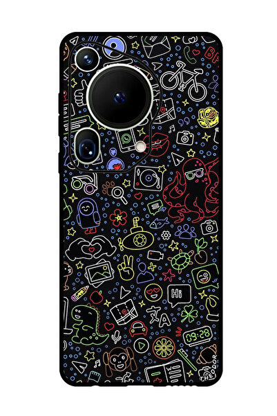 Theodor جراب واقٍ مضاد للخدش والصدمات لهاتف هواوي بيورا 70 ألترا أشياء عشوائية