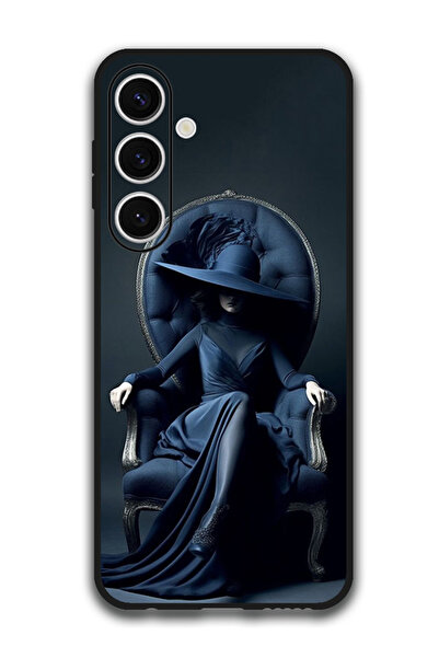 Theodor جراب واقٍ مضاد للخدش والصدمات لهاتف Samsung Galaxy S24 FE، فتاة قبعة ...