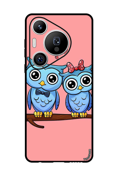 Theodor جراب واقٍ مضاد للخدش والصدمات لهاتف هواوي بيورا 70 برو بلس بومة