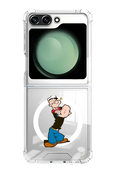 Theodor غلاف لهاتف Samsung Galaxy Z Flip 6 متوافق مع MagSafe، غطاء ممتص للصدم...