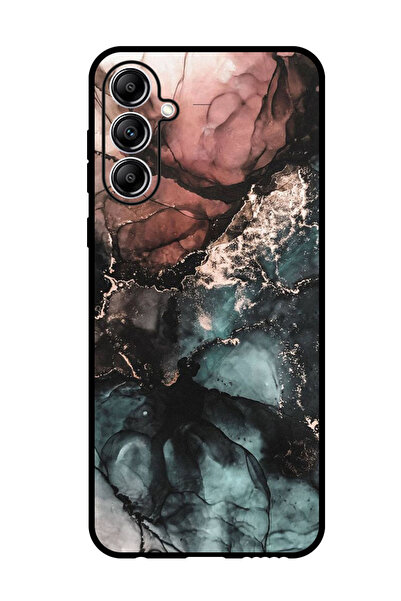 Theodor جراب واقٍ مضاد للخدش والصدمات لهاتف Samsung Galaxy F15 بلون رخامي ملون