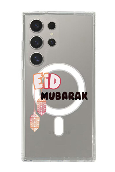 Theodor غلاف لهاتف سامسونج جالاكسي S24 ألترا متوافق مع ماج سيف، غطاء مقاوم للصدمات، عيد مبارك، أسود