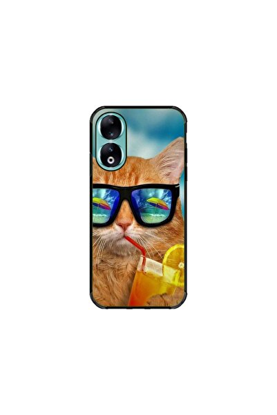 Atlas Husa personalizata si Folie de Silicon pentru Honor 90, Cool Cat, S1D1M...