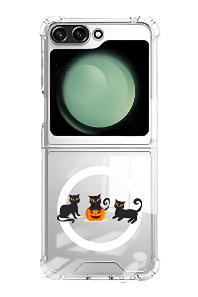 Theodor غلاف لهاتف Samsung Galaxy Z Flip 5 متوافق مع MagSafe، غطاء ممتص للصدم...