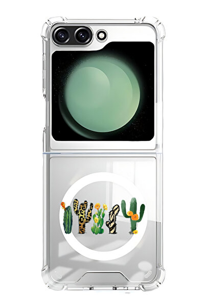 Theodor غلاف لهاتف Samsung Galaxy Z Flip 5 متوافق مع MagSafe، غطاء ممتص للصدم...