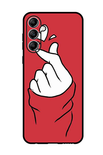 Theodor جراب واقٍ مضاد للخدش والصدمات لهاتف سامسونج جالاكسي F15 سناب لوف أحمر