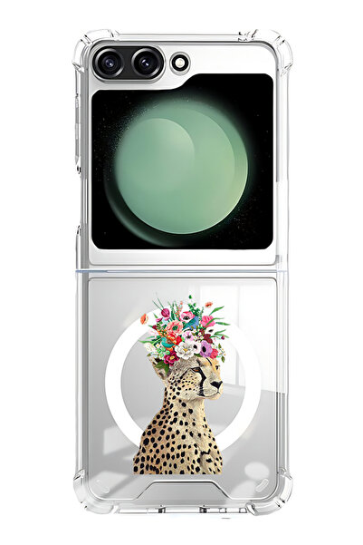 Theodor غلاف لهاتف Samsung Galaxy Z Flip 6 متوافق مع MagSafe، جراب ممتص للصدم...