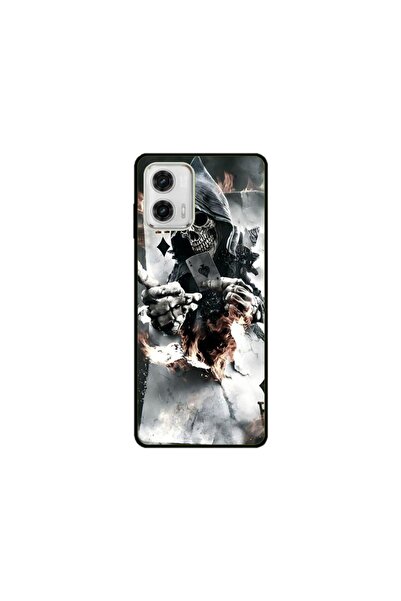 Atlas Husa personalizata Motorola Moto G73, Skeleton Cards, multicolor, S1D1M...
