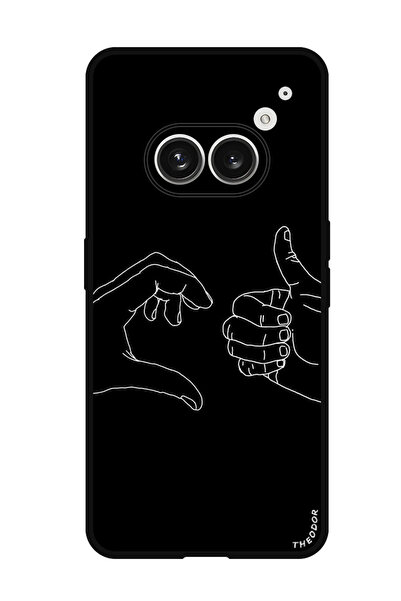 Theodor جراب واقٍ مضاد للخدش والصدمات لهاتف Nothing Phone (2a) أحب الإبهام لأعلى