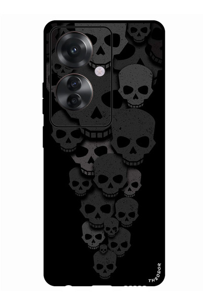 Theodor Protective Case For Oppo Reno 11F Skulls Minimalism iPhone Wallpaper